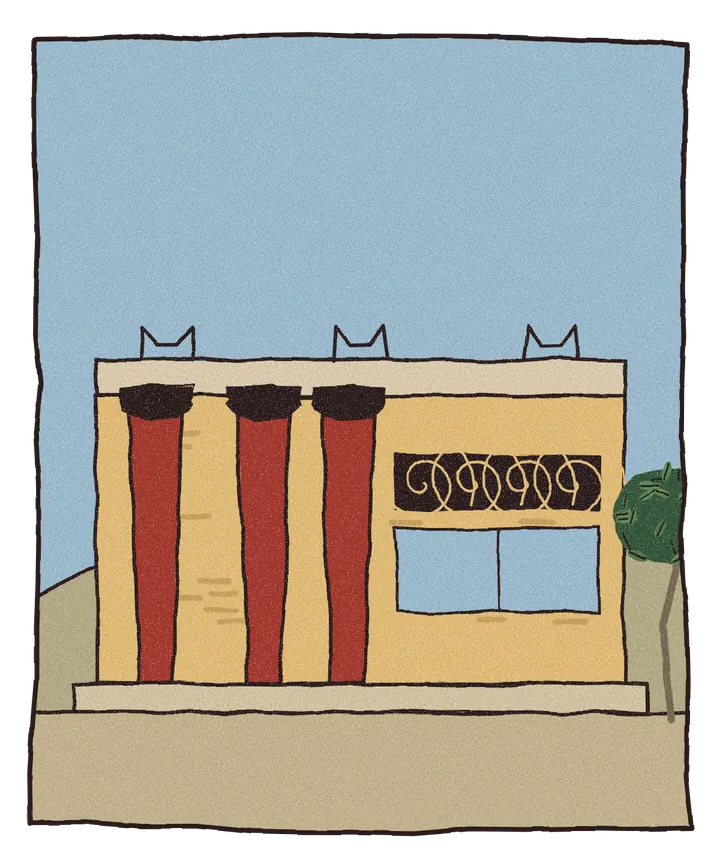 Håndtegnet illustrasjon av Knossos